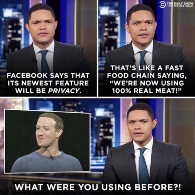 WireMin's tweet photo. #Facebook: We care about your privacy.
=
#McDonald : We are now using 100% Real meat.
#NFTs #decentralized #TwitterFiles4 #Web3 #BTC #GM #GN #Hacked #cybersecurity #privacy #security #web3community #meta #telegram #whatsapp #signal #google https://t.co/fvSZJu4rqn