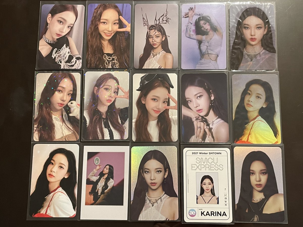 VWVPISUU's tweet photo. 에스파 카리나 포카 양도합니다 🥰 대량구매로 겹치는 포카가 많아져 양도합니다 시세만 대충 맞으면 다 넘겨요 낱장 구매문의 Xx

포카팩 aespa pc sell 쇼케이스 kms 에버랜드 머리띠 폴라 카리나 윈터 지젤 닝닝 karina giselle winter ningning 2주년 팝업 10만원 특전 트레카 핑크크리스마스 https://t.co/u6LTZxEAq8