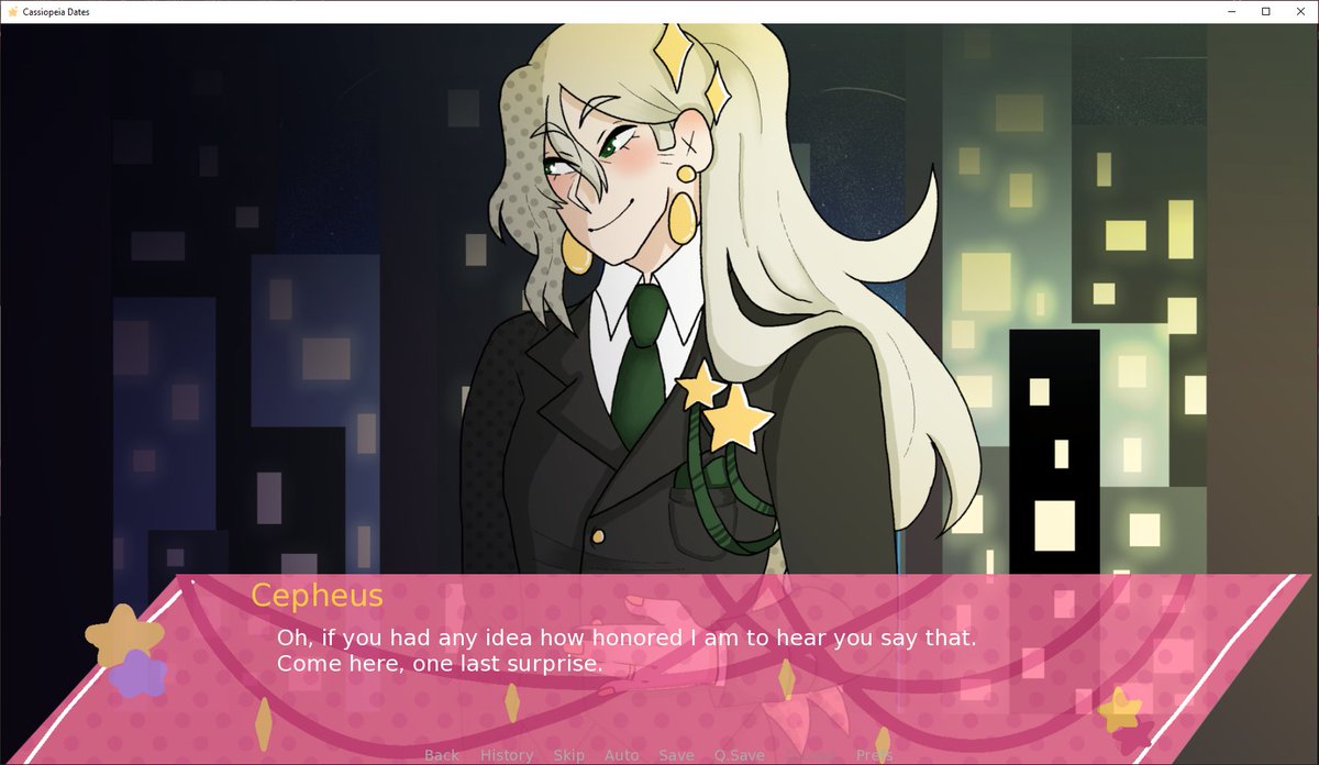 ProCassiopeia's tweet photo. Hello there!
This is the Official Twitter for the in development cult and astronmy themed dating sim,vProject Cassiopeia! 
An LGBT friendly game that features both male and female LI's and male, female, and nonbinary MCs!
Join my discord! 
https://t.co/HHnrBe3jBX
#indievn #vn https://t.co/tQjEsGrDaX