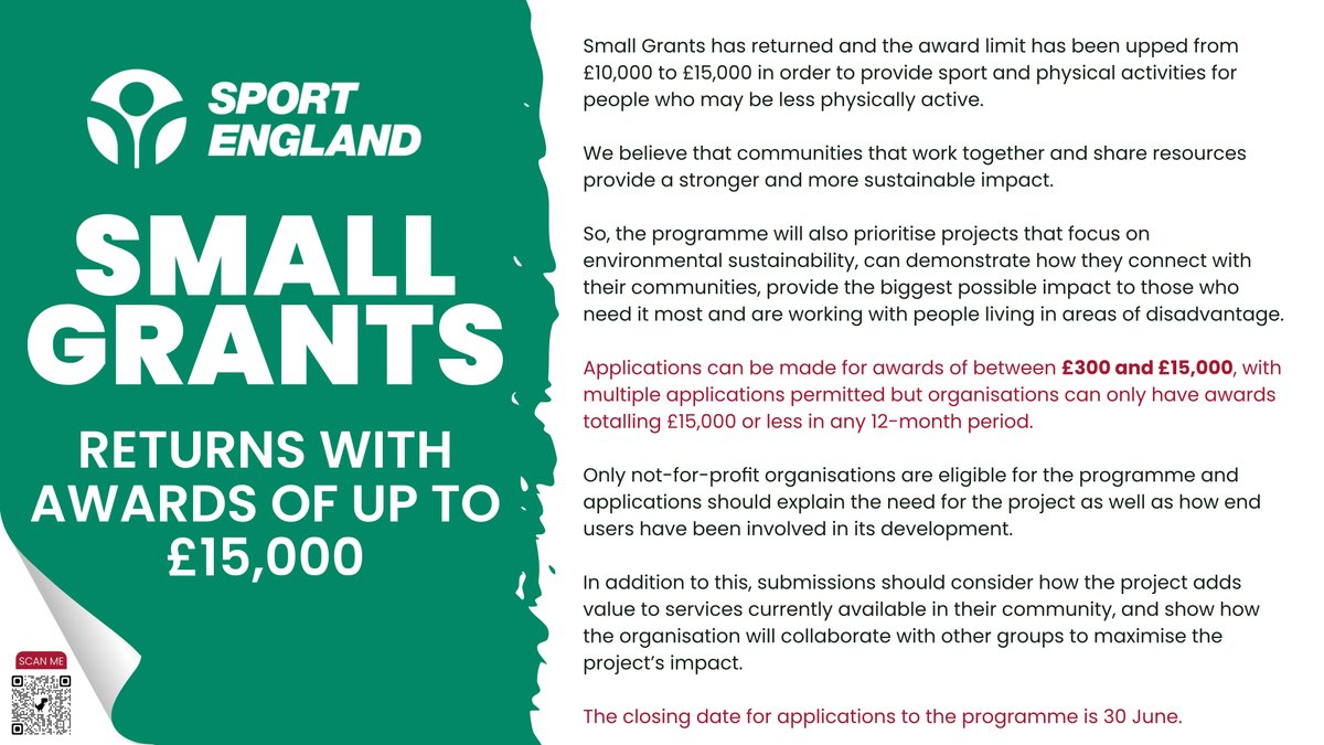 on Twitter "𝐒𝐌𝐀𝐋𝐋 𝐆𝐑𝐀𝐍𝐓𝐒 𝐔𝐏 𝐓𝐎 £𝟏𝟓,𝟎𝟎𝟎 A very useful