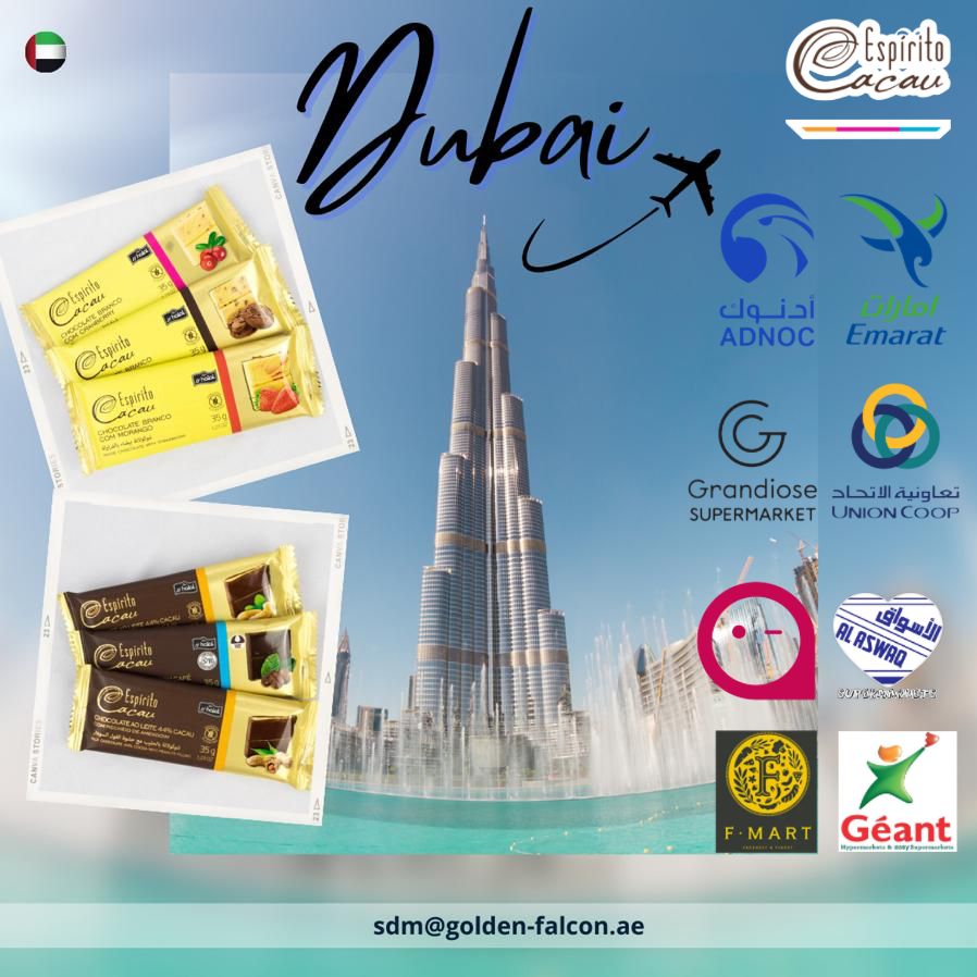 FalconFoodstuff's tweet image. Golden Falcon Foodstuff Trading brings you the Happy Moments of EspiritoCacau Brazilian Luxury  Chocolates with Delicious Flavors in 35 and 80 gm
Contact us for orders at 
📧: sdm@golden-falcon.ae
#Dubai #chocolate #UAE #hypermarket #supermarket #minimart #grocerystore