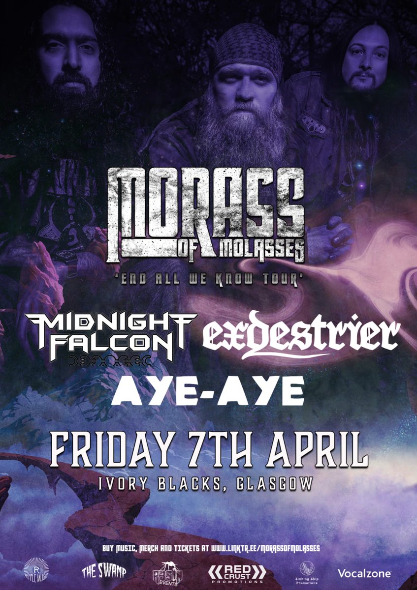 Very much looking forward to returning to Glasgow to play this belter! Thicc riffs all over the shop 😍