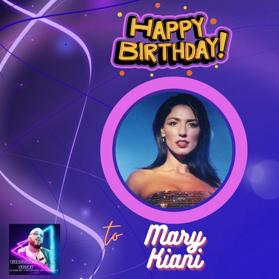Eurodance_Story's tweet photo. Joyeux Anniversaire Mary Kiani!🥳🥳😘 Quel est votre titre préféré de sa discographie?  #birthday #eurodance #marykiani #ttf #thetimefrequency https://t.co/1RePkQPrVe