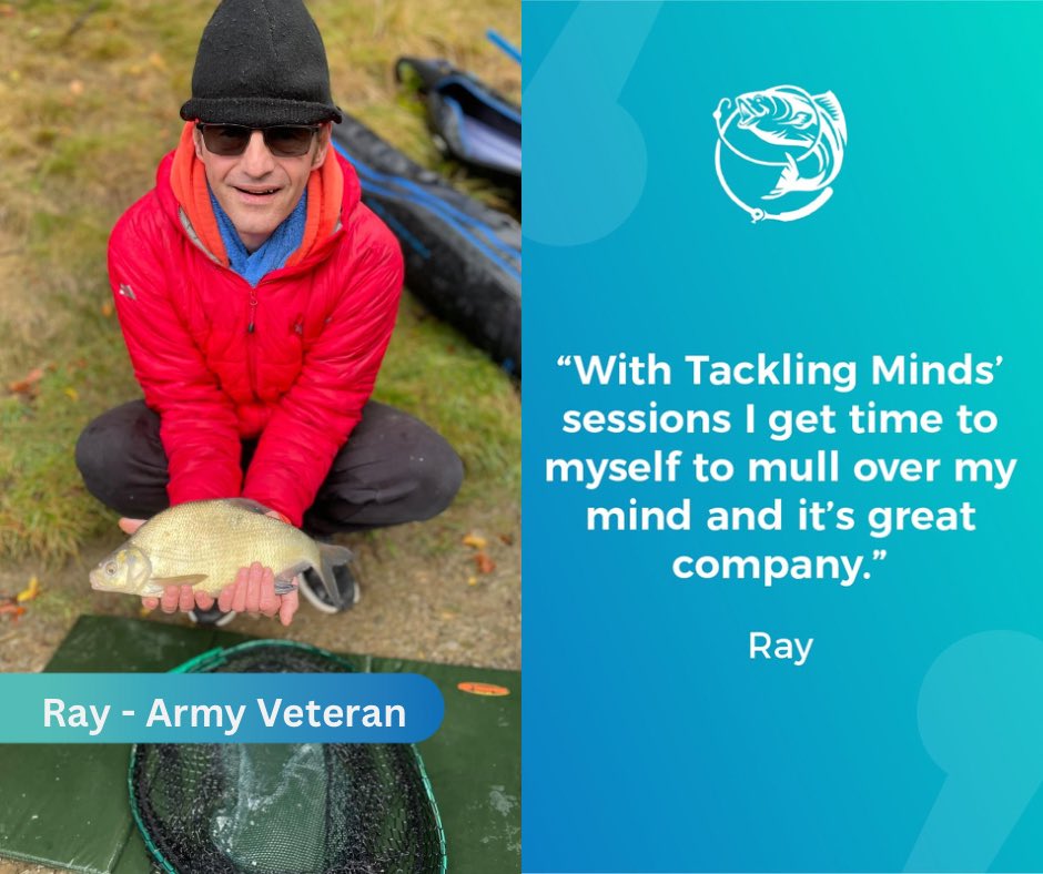 Tackling Minds (@tackling_minds) on Twitter photo Meet one of Tackling Minds’ participants, Army Veteran, Ray. 👏🎣 #fishing #angling #NASPTweets #socialprescribing #activepartnerships <a href="/anglingdirect/">Angling Direct</a> <a href="/GetIntoFishing/">Get Fishing</a> <a href="/NASPTweets/">The National Academy for Social Prescribing</a> Meet one of Tackling Minds’ participants, Army Veteran, Ray. 👏🎣 #fishing #angling #NASPTweets #socialprescribing #activepartnerships <a href="/anglingdirect/">Angling Direct</a> <a href="/GetIntoFishing/">Get Fishing</a> <a href="/NASPTweets/">The National Academy for Social Prescribing</a>