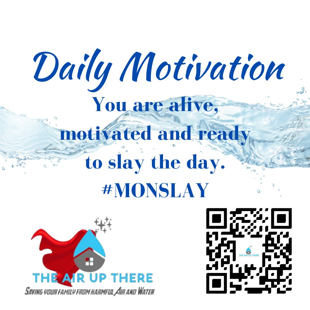 TheAirUpThereLC's tweet photo. #mondayvibes #goodmorning #entrepreneur #followformore #theairuptherellc #waterfiltration https://t.co/6ogH4dkmNo