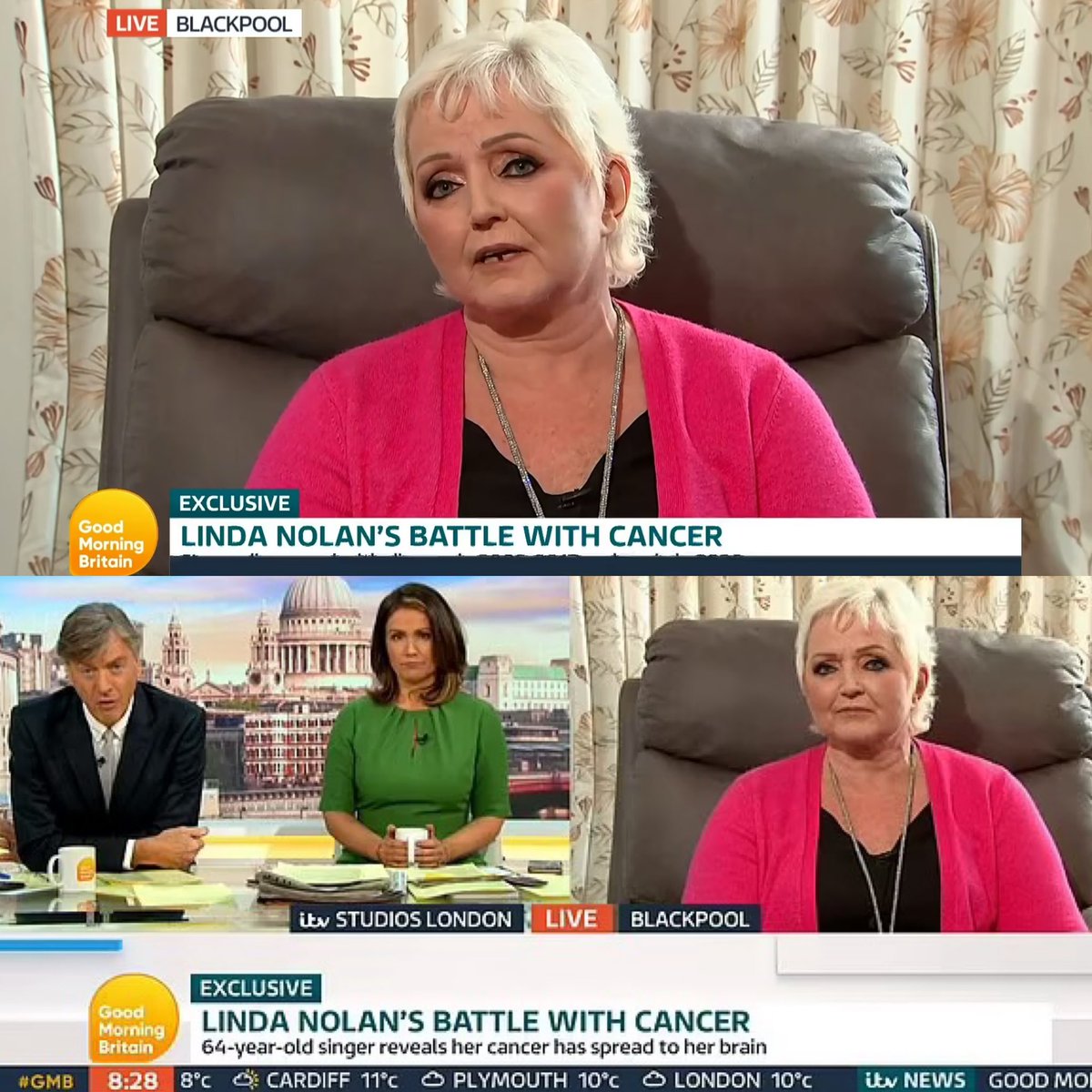 Thank you to <a href="/susannareid100/">Susanna Reid</a>, <a href="/richardm56/">Richard Madeley</a> and the @gmb team for the lovely interview. 

Thank you to everyone else for all the lovely messages. I couldn’t do it without your support ❤️ Next stop, radiotherapy tomorrow! 🏥