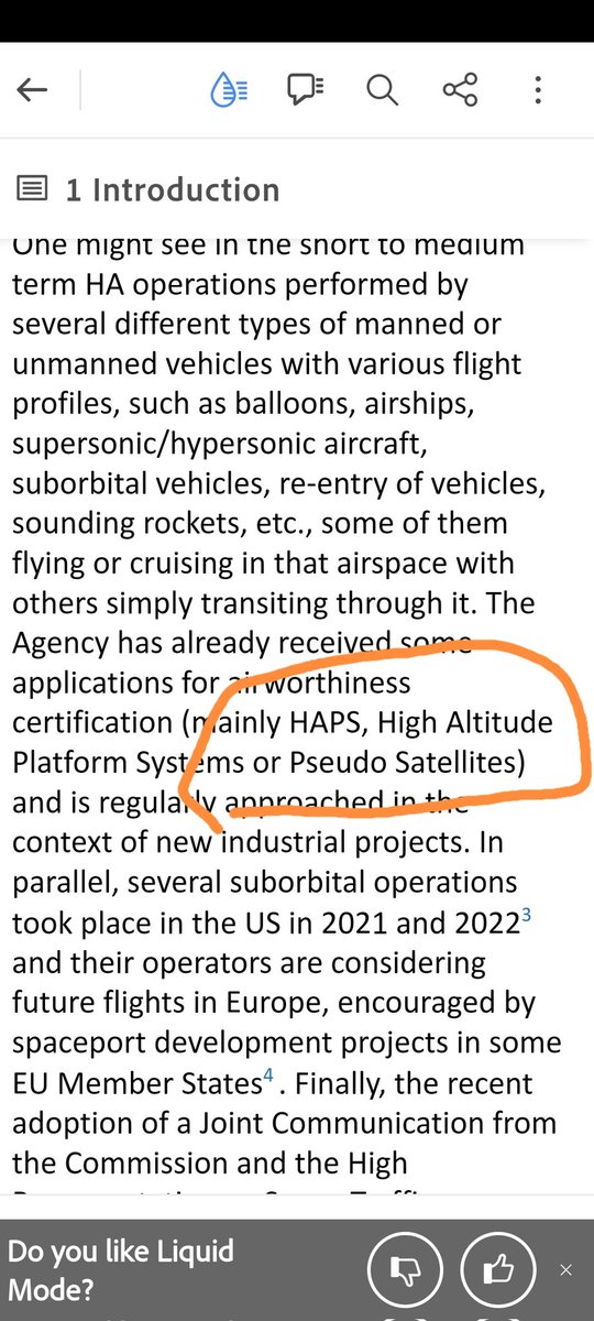 GreyTonka's tweet photo. @BalloonArchives @EASA @CNES @HEMERIA1 @zero2infinity @zephalto @Airbus Funny, what's a #pseudosatellite ?
It's what satellites really are. High altitude platform system or HAPS https://t.co/QXfyDF1dOF