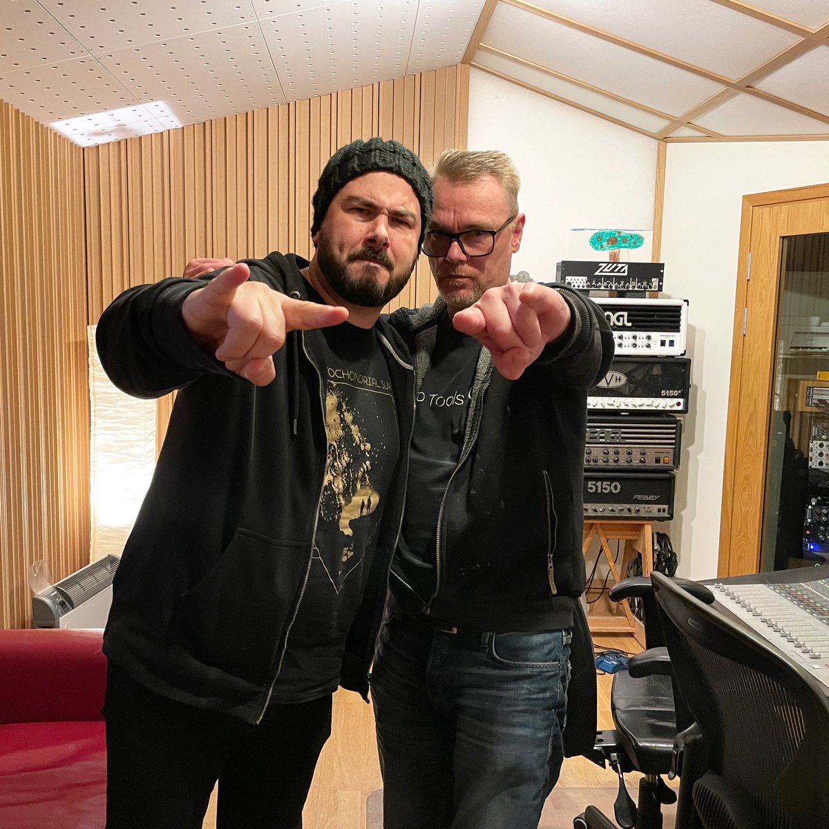Mixing and mastering of the new album finished at Studio Fredman <a href="/FredrikNordstr/">Fredrik Nordström</a>