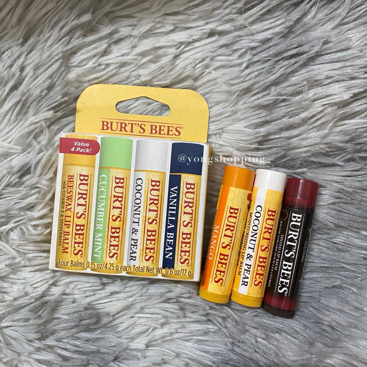 yongshopping_'s tweet photo. พร้อมส่ง ซื้อมาจาก ulta เมกาแท้💯 ใหม่
❤️สี red dahlia 250-
ที่เหลือ 100/แท่ง
แพ็คอันซ้าย4แท่ง 390-
#ลิป #ส่งต่อลิป #ลิปบาล์ม #ลิปบาล์มมีสี #Burtsbee #ส่งต่อคสอ #ส่งต่อลิปกลาส #ส่งต่อสกินแคร์ #ส่งต่อคสอมือสอง #ลิปสติก #ลิปมัน #คสอเกาหลี #สกินแคร์เกาหลี https://t.co/PrHkaZ5YUs