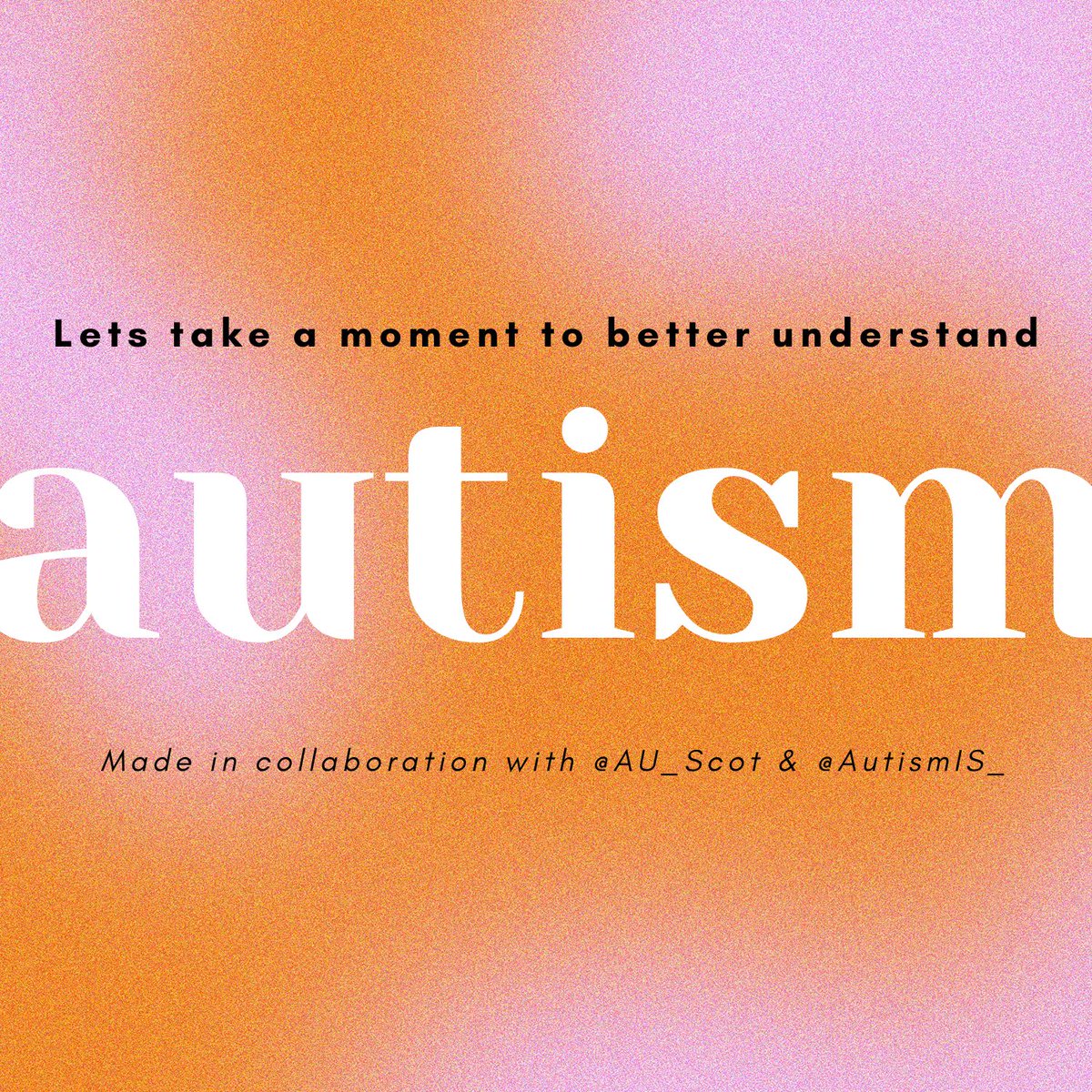 AutismIS_'s tweet photo. 💜In honour of #AutismAcceptance week, we have collaborated with @AU_Scot to bring you an info-packed resource.

👉 https://t.co/dzpEPv9rWt 

👀 This #AutismAcceptance week, take a moment to deepen your understanding of #autism.

@InspiringSland https://t.co/q3oXqqySZe