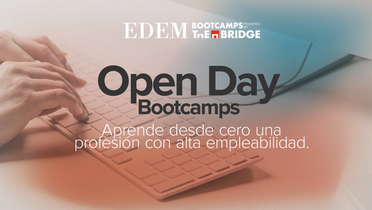 Te invitamos al #OpenDay para conocer a fondo la formación en estas profesiones tecnológicas con alta empleabilidad. 👉 edem.eu/evento-open-da…

#EscueladeEmpresarios #Formación