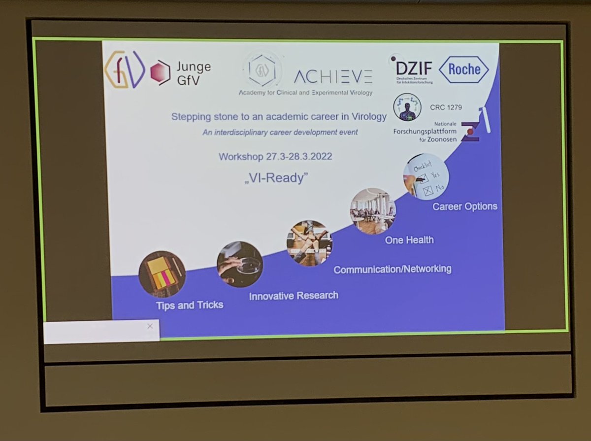 The annual #GfV meeting starts today for our team member <a href="/MadlenMlk/">Madlen</a> participating in the #ACHIEVE workshop from the #jGfV. <a href="/GesVirologie/">GfV - Gesellschaft für Virologie</a>