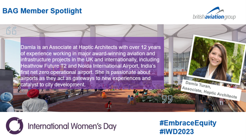 BAG is proud to celebrate International <a href="/womensday/">Women's Day</a> #EmbraceEquity with a range of BAG Member spotlights which will be published throughout the month of March as part of our awareness campaign. Today we celebrate Damla Turan, Associate at <a href="/haptic_arch/">Haptic Architects</a>  #IWD2023