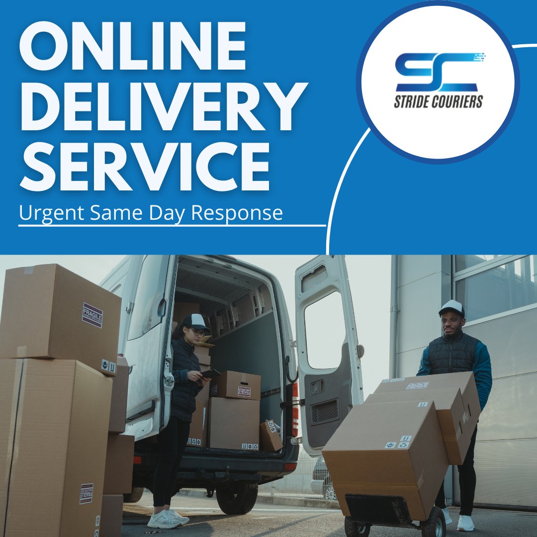 Stride Couriers is an Online Delivery Service which offer:
Fast Response 💨
Dedicated Same Day 🚚
All Size Goods 📦
On Time Delivery ⏰
Professional Service 👩‍💼

Contact us today on:
☎️0330 303 1756 or
📩Email us Enquiries@Stridecouriers.com

#courierservice #logisitics #haulage