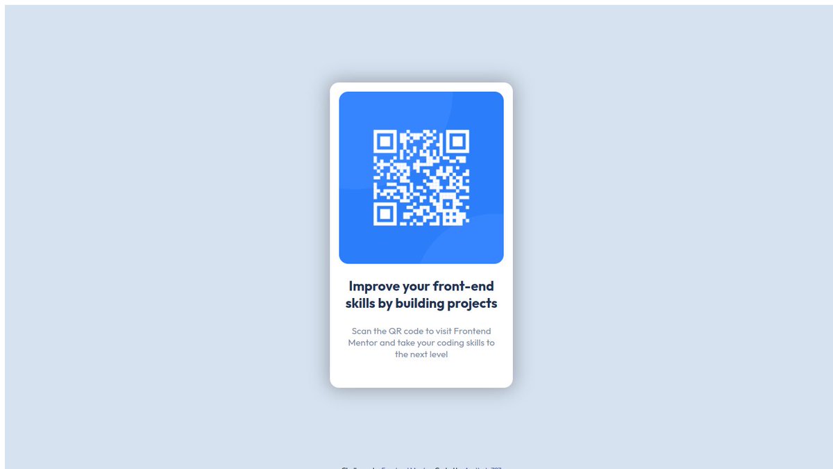 Aesthete797's tweet image. Designed a simple QR Code Component from @frontendmentor challenges with HTML/CSS. 

#webdev #codinginpublic 

GitHub: github.com/aesthete797/qr…
Vercel: …code-component-aesthete797.vercel.app