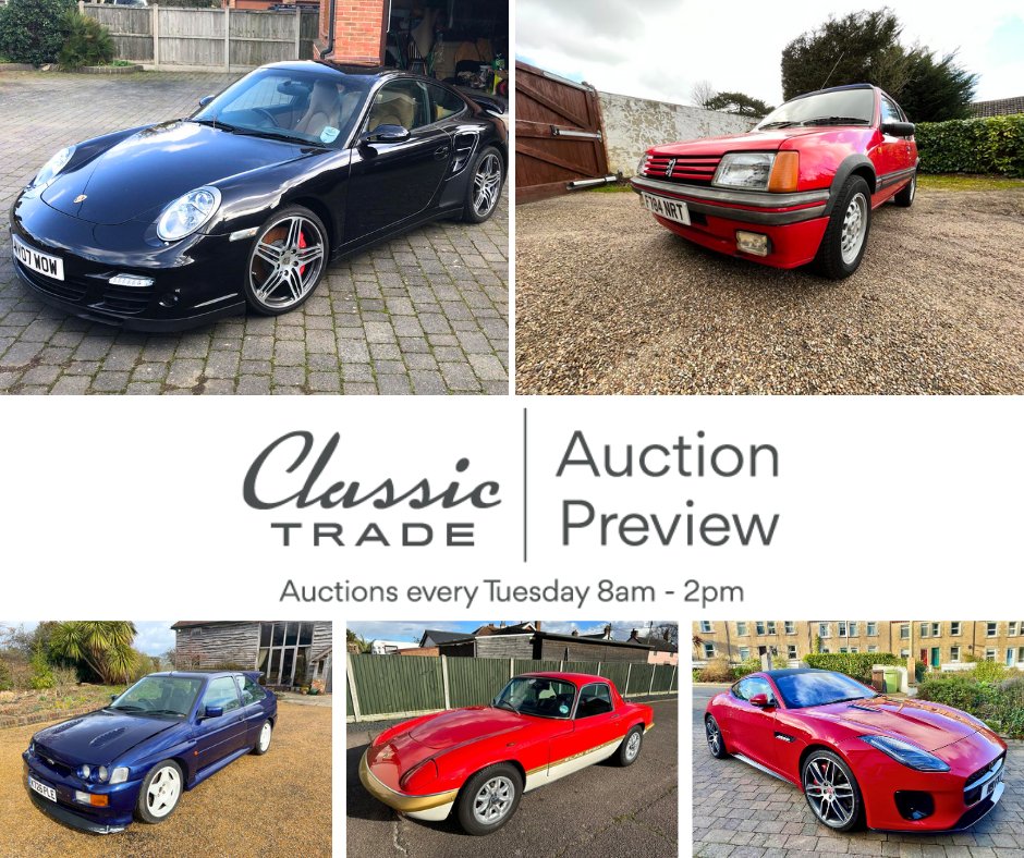 classictradeuk's tweet photo. Preview our incredible cars for sale this week at https://t.co/8VP131dHu0.

New account? No problem. Sign up for free to access fresh stock every Tuesday - https://t.co/eKVyYmMaHh

#classiccar #carauction #cartrade #performancecar #cardealer #cardealership https://t.co/pIbznbKfkE