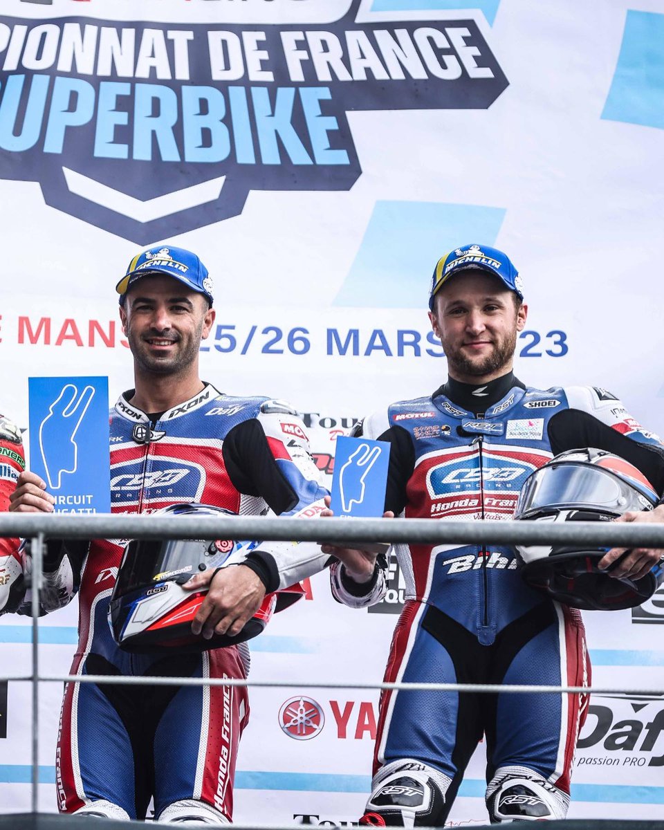 Honda Moto France ✌️ (@hondamotofr) on Twitter photo Quel WE pour #TeamCBORacingHondaFrance !
• Double victoire de <a href="/mikedimeglio63/">Mike Di Meglio</a>
• Doublé dans la 2e manche avec @alantecher89
• Double podium dans chaque manche
<a href="/TSRHondaFrance/">TSRHondaFrance</a>
<a href="/Michelin_Sport/">Michelin Motorsport</a>
<a href="/motul/">Motul</a> Quel WE pour #TeamCBORacingHondaFrance !
• Double victoire de <a href="/mikedimeglio63/">Mike Di Meglio</a>
• Doublé dans la 2e manche avec @alantecher89
• Double podium dans chaque manche
<a href="/TSRHondaFrance/">TSRHondaFrance</a>
<a href="/Michelin_Sport/">Michelin Motorsport</a>
<a href="/motul/">Motul</a>