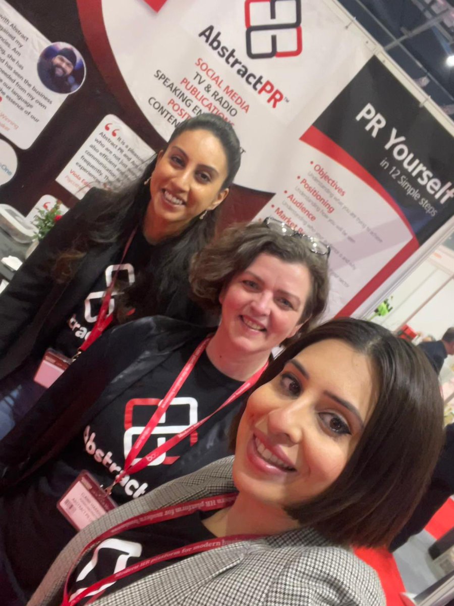 Abstract_pr's tweet photo. Abstract PR team pic at @BizInnovationEx
This time a week ago we were preparing to take to our stand and meet some amazing people and listen to some amazing Keynote Speakers including our founder @AmGolhar
.
.
#abstractpr #publicrelations #pr #media #businessrevivalshow https://t.co/Tzxd1lLvaQ