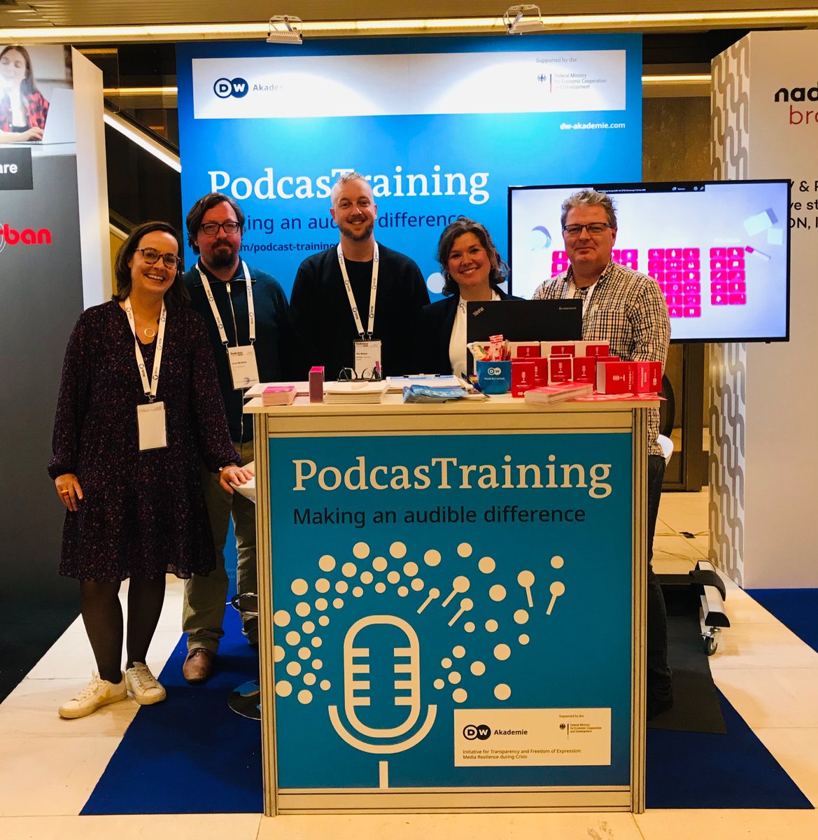 Day 2 @RadiodaysEurope in Prague. Come and say hi! Our team from @dw_akademie @MethodKit @alibipod look forward to meeting you. #RDE23