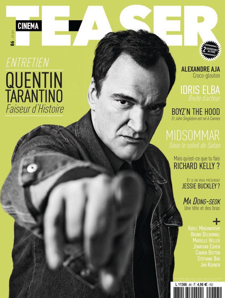 cinemateaser's tweet photo. Joyeux anniversaire, Quentin Tarantino ! Photo : @Seb20cent https://t.co/3uvyPaOVMc