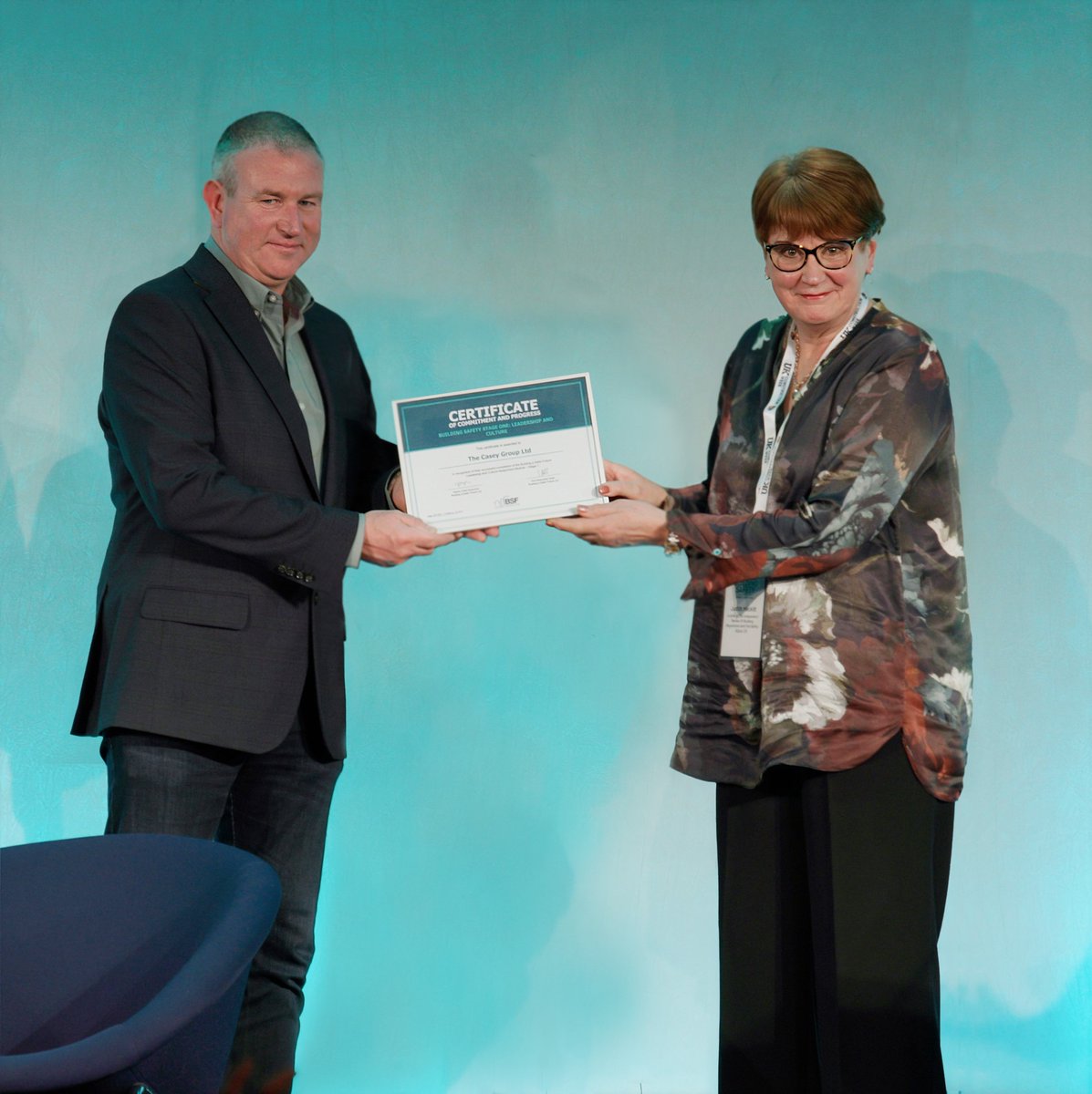 We collected our Certificate of Commitment and Progress - Building Safety Stage One: Leadership and Culture Award at the BSF Conference on Thursday.

#improvinglives #BSF #Buildingsafety #safety #construction #leadership