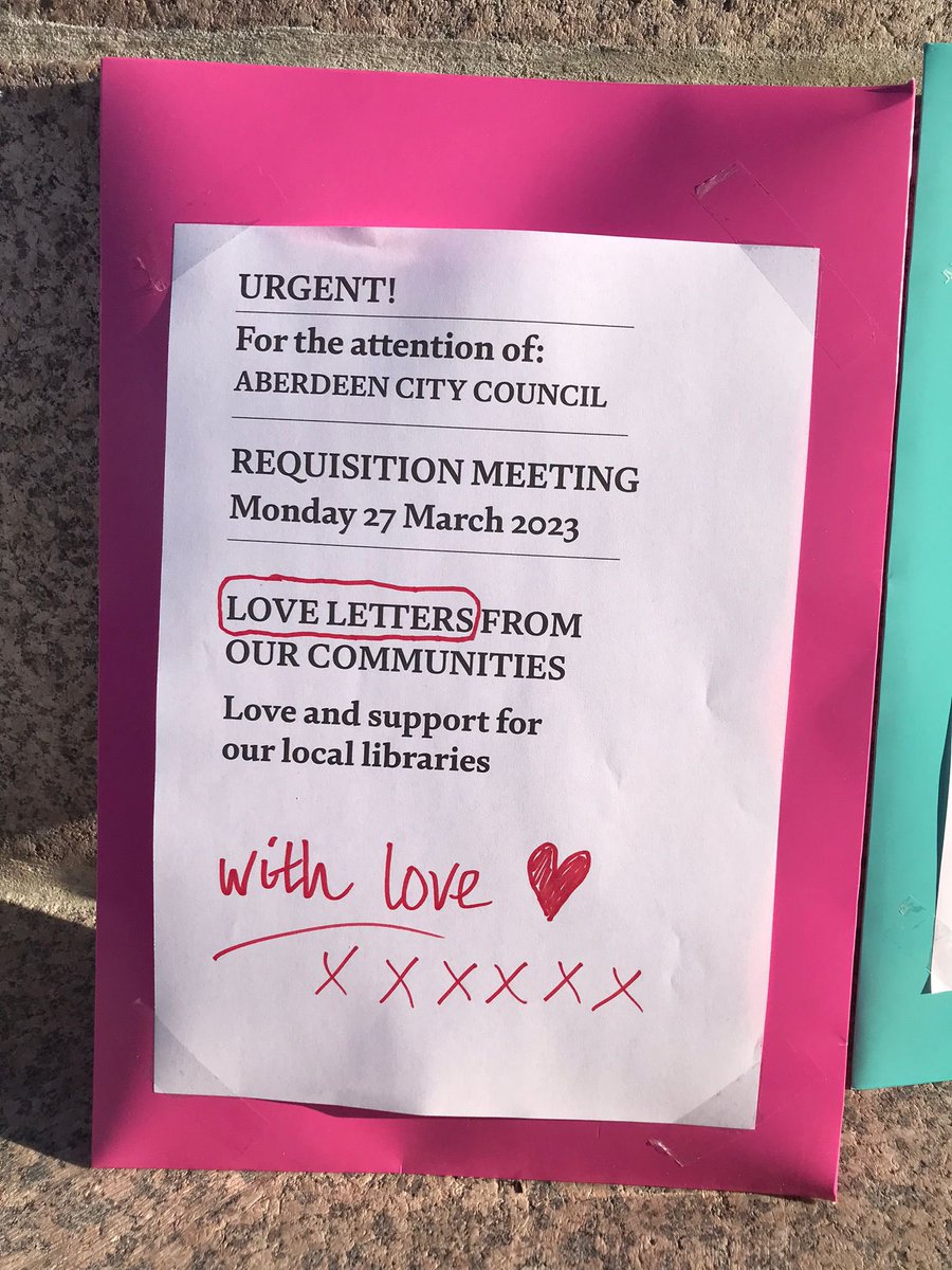 SaveAbdnLibs's tweet photo. We have our petitions ready to hand over to @CllrAlexNicoll and @IanYuill in a few minutes. #SaveAberdeenLibraries https://t.co/JIy95rBnz0