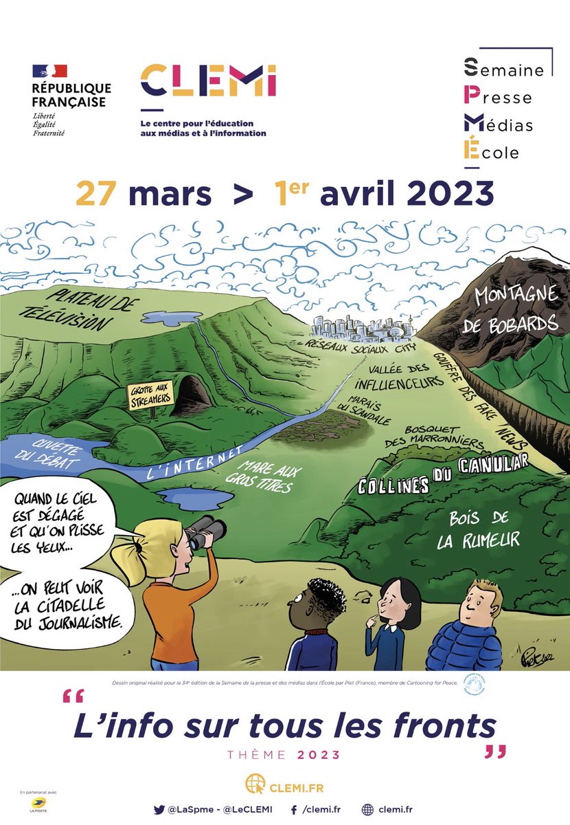 AcBordeaux's tweet image. 🗞️🎙️📺📱 La Semaine de la Presse et des Médias dans l’#École débute ce lundi avec pour thème « L&apos;info sur tous les fronts » ! #SPME2023

👉 Retrouvez les actions #EducMediasInfo associant les élèves et les professeurs de l’@acbordeaux sur bit.ly/40j6eOu