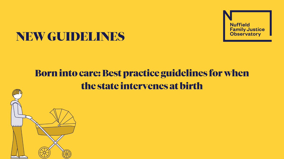 NuffieldFJO's tweet image. Nuffield Family Justice Observatory has published new guidelines that aim to inform multi-agency practice when the state takes safeguarding action pre-birth, at birth and in the immediate follow-up period, after discharge from hospital.

Read more: nuffieldfjo.org.uk/resource/born-…