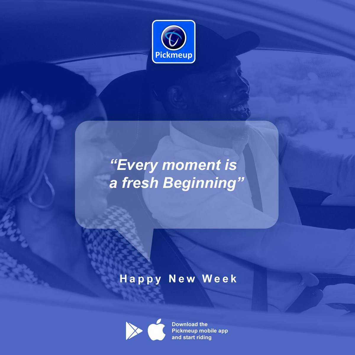 pickmeupng's tweet photo. It's a New Week, A fresh beginning, when everything can be different and work differently

Every day is a new opportunity when everything works differently

Let's be part of your week by booking a ride with Us today.

If you have not yet downloaded the Pickmeup App, download now. https://t.co/rCM9uFtwl3