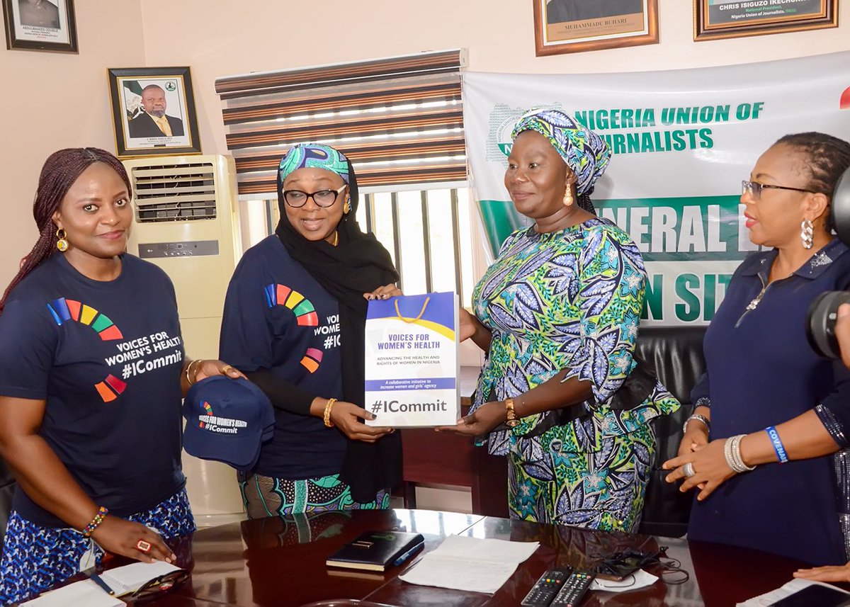 SheForumAfrica's tweet image. It is still #WomensMonth &amp;amp; we have been making the rounds ahead of the #VoicesForWomensHealth 
March 30 #ICommit Stakeholder Meeting with partners to advance Women &amp;amp; Girls’ agency in Nigeria. 
📸 Visit on Nig. Ass. of Women Journalists
@PathfinderInt @gatesfoundation @GatesAfrica