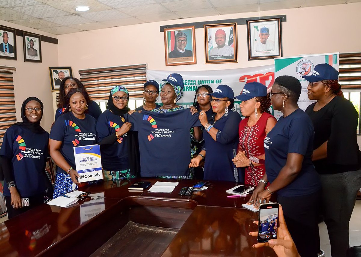 SheForumAfrica's tweet image. It is still #WomensMonth &amp;amp; we have been making the rounds ahead of the #VoicesForWomensHealth 
March 30 #ICommit Stakeholder Meeting with partners to advance Women &amp;amp; Girls’ agency in Nigeria. 
📸 Visit on Nig. Ass. of Women Journalists
@PathfinderInt @gatesfoundation @GatesAfrica