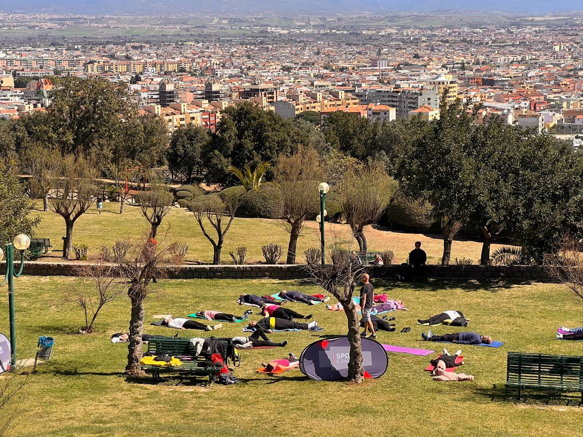 SporteSaluteSpA's tweet photo. A Cagliari insieme all’Air Sub Apnea Academy, una delle ASD protagoniste della linea di intervento 2 "Urban sport activity e weekend"! 

L’Air Sub offre nel Parco di San Michele lezioni di respirazione e rilassamento gratuite! 🫁💚

#sportneiparchi #sportditutti @cagliariturismo https://t.co/Gzdymzfa5d