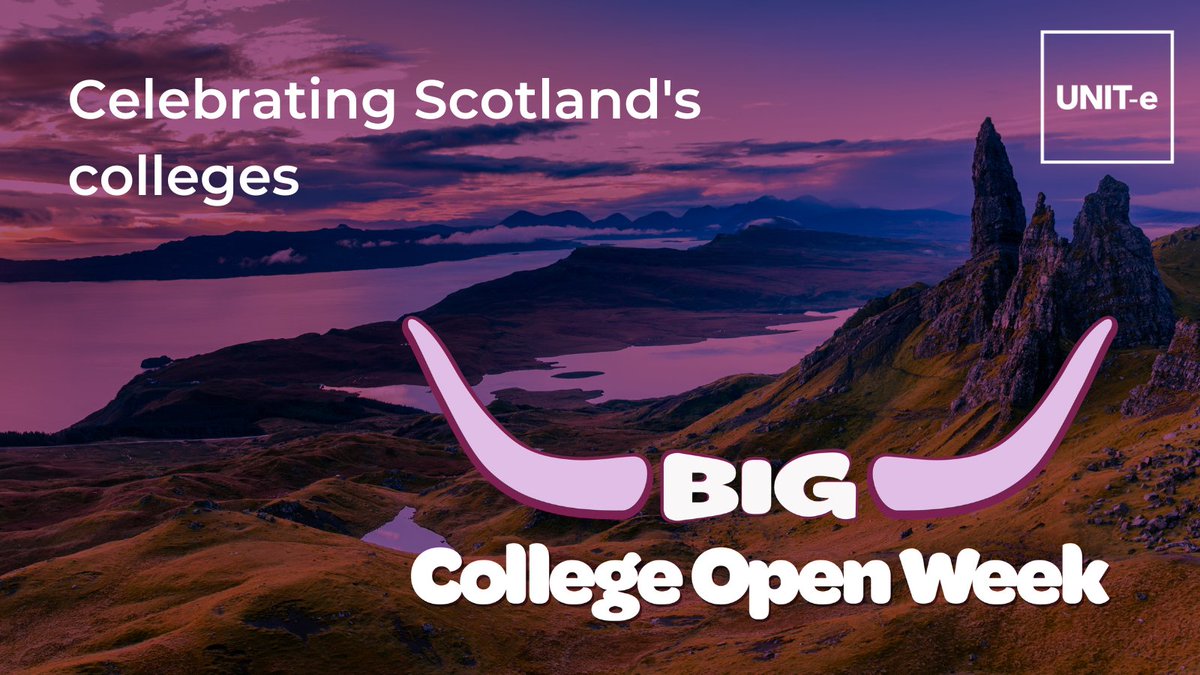 We're delighted to be supporting the #BigCollegeOpenWeek (AKA #BigCOW 🐮) taking place 27-31 March! The week will raise awareness of the benefits and pathways offered by colleges. It’s time to Explore Scotland’s Colleges👇 bit.ly/BigCOW @ColDevNet #choosecollege