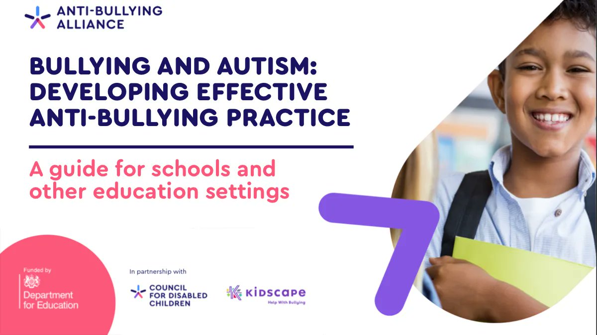 Anti-Bullying Alliance #AntiBullyingWeek (@abaonline) on Twitter photo It's #WorldAutismAcceptanceWeek and we have updated our Bullying & Autism guide, helping schools understand bullying & its impact on autistic young people: anti-bullyingalliance.org.uk/tools-informat…
Special Thanks to <a href="/Kidscape/">Kidscape</a> <a href="/CDC_tweets/">CDC</a> <a href="/AmbitiousAutism/">Ambitious about Autism</a> <a href="/educationgovuk/">Department for Education</a>
#UnitedAgainstBullying It's #WorldAutismAcceptanceWeek and we have updated our Bullying & Autism guide, helping schools understand bullying & its impact on autistic young people: anti-bullyingalliance.org.uk/tools-informat…
Special Thanks to <a href="/Kidscape/">Kidscape</a> <a href="/CDC_tweets/">CDC</a> <a href="/AmbitiousAutism/">Ambitious about Autism</a> <a href="/educationgovuk/">Department for Education</a>
#UnitedAgainstBullying