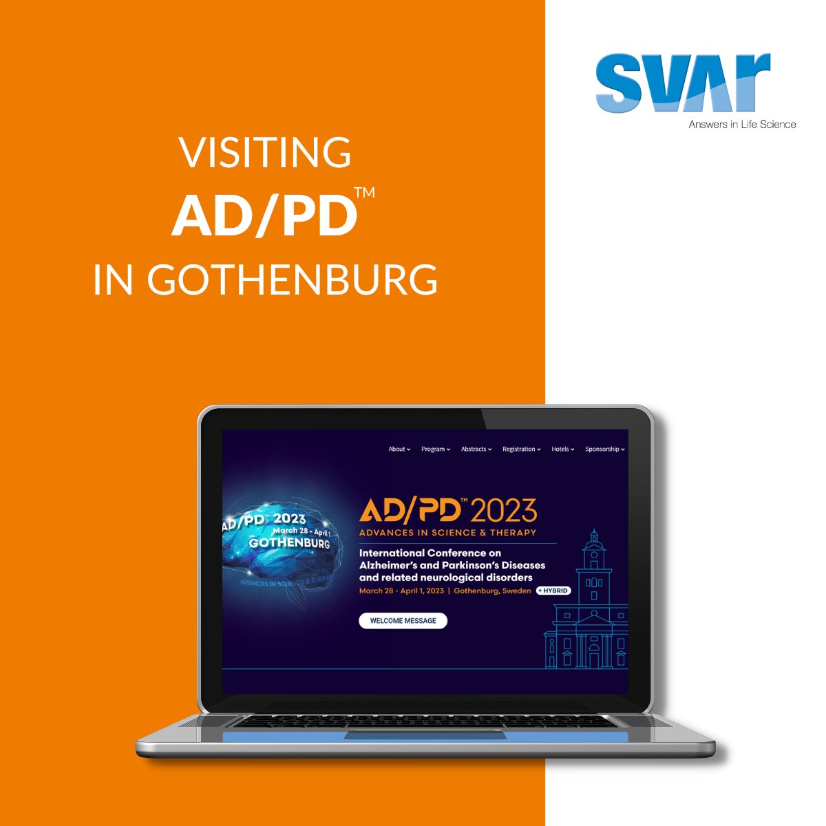 We are excited to let you know that we're going to AD/PD™ - International Conference on Alzheimer’s and Parkinson’s Diseases and related neurological disorders. We hope to see you there too! #wieslab #diagnosticservices #adpd