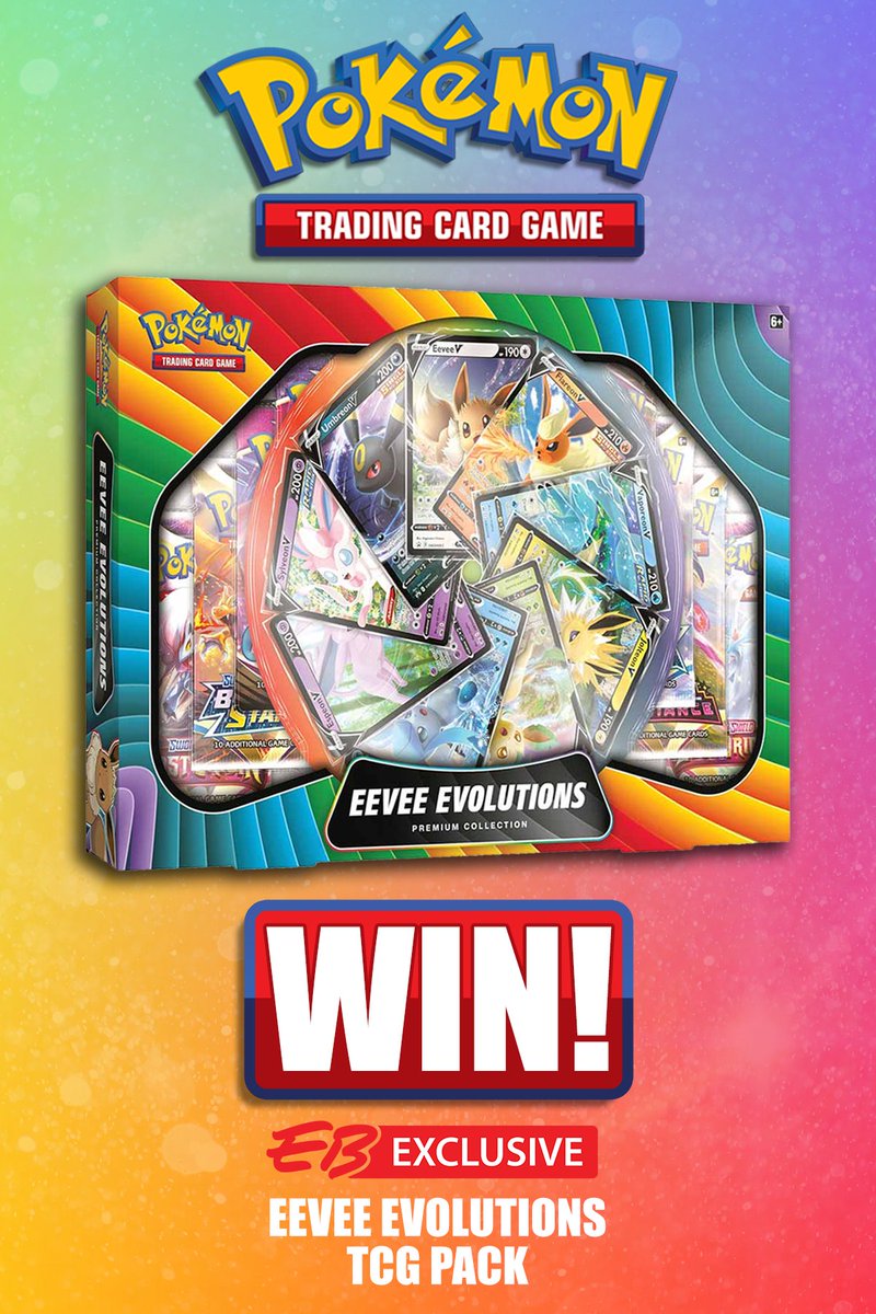 EBGamesAus's tweet photo. We're giving you the chance to #WIN an EB Exclusive Eevee Evolutions Premium Collection! 

To enter, like, retweet and comment on this post letting us know what #Pokemon card you're on the hunt for and why!

Giveaway T&amp;Cs: https://t.co/npIhqbly7k https://t.co/bCeliprzF4