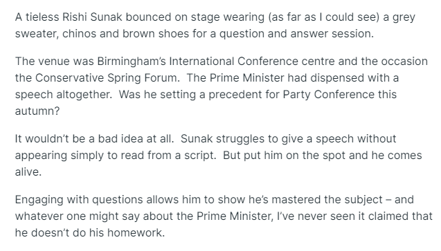 No-speech Sunak – @PaulGoodmanCH at Tory spring forum conservativehome.com/2023/03/27/sun…