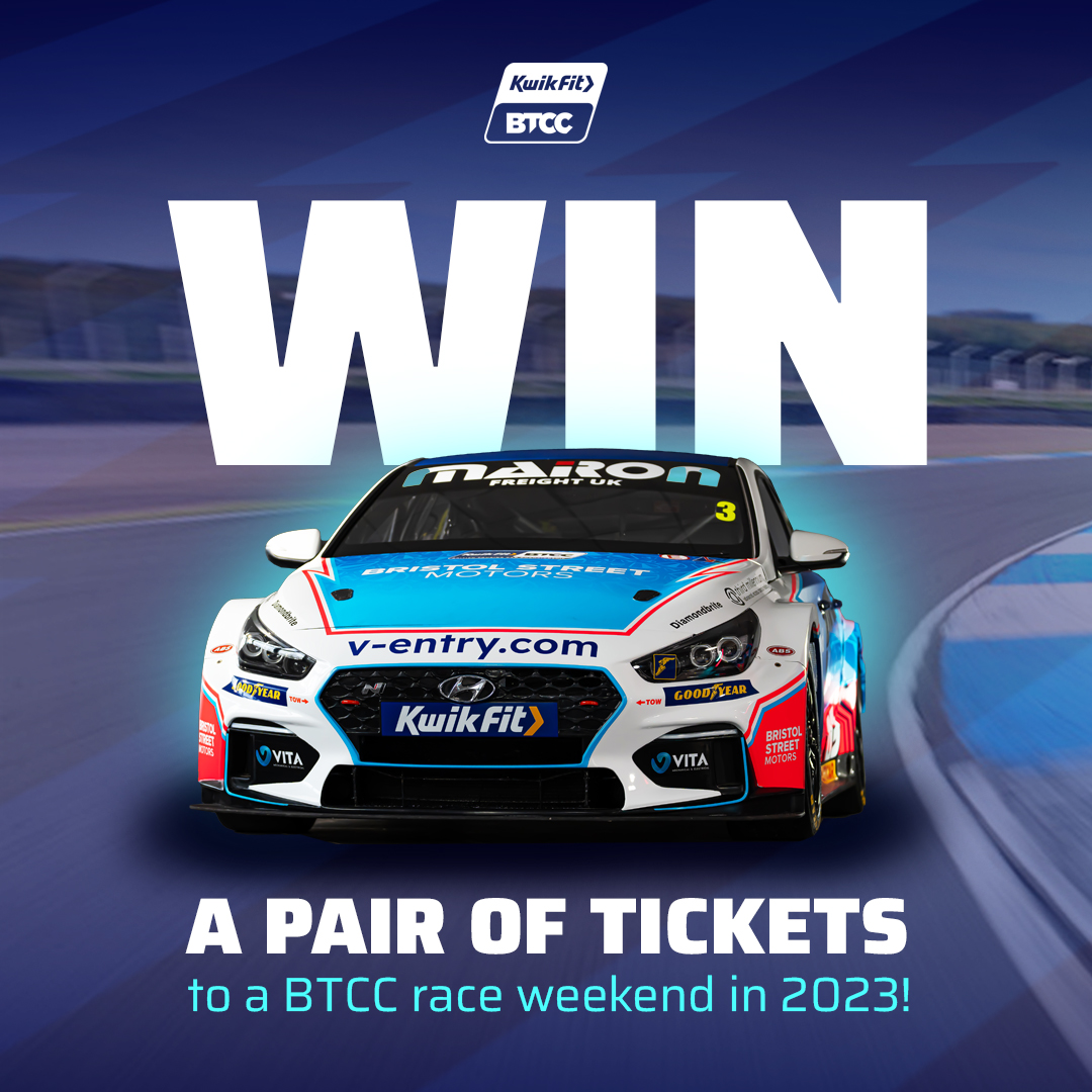 BTCC's tweet image. 🎟 WIN a pair of tickets to a #BTCC event in 2023! 🎟

📲 Follow @BTCC

📲 Retweet &amp;amp; comment tagging the circuit you'd pick &amp;amp; the friend you'd take

Competition closes at 1030 on Thursday 30 March. Ts&amp;amp;Cs apply.
Winners will only be contacted by official BTCC accounts.