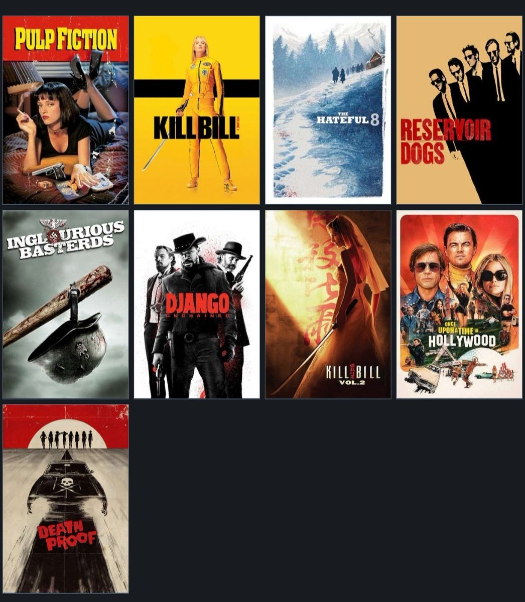 gorkaalonso01's tweet photo. Para celebrar el cumpleaños de #QuentinTarantino os traigo mi ranking personal de sus películas. Me encantaría saber cual es el vuestro‼️👇

PD: Jackie Brown es una de mis grandes pendientes por ver, pero esta semana la veré y traeré actualización del Top😅 https://t.co/EDygRa4knH