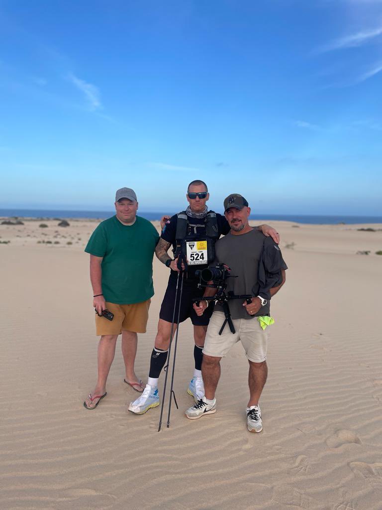 999fireBull's tweet photo. On location in Fuerteventura with the @hideseekfilms team filming some promotional work for #FeelTheBurnDoc. Epic running terrain πββοΈπ @PTSD999 @precisionfandh @Sundried @firefighters999 @ultraxco #RecceTeam @govoxwellbeing @DominicStreeter https://t.co/gHp9yrer6S