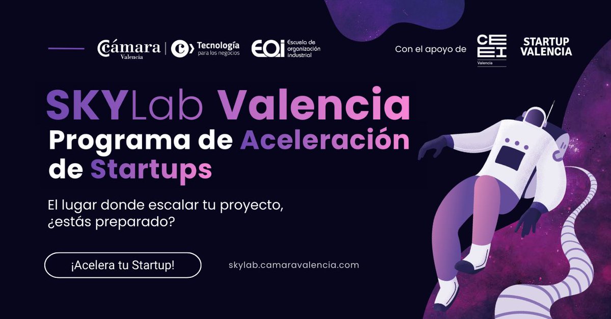 Growara (@growarahr) on Twitter photo 📢 ¡Somos partner oficial del Programa de Aceleración de #Startups SKYLab de <a href="/camara_valencia/">Cámara Valencia</a>!
<a href="/JulioBraceli/">Julio Braceli</a> coordinará la parte formativa y el training del área de personas. Además nuestro equipo participará en mentorías personalizadas.
¿Te apuntas? 👉 bit.ly/3z4ouze 📢 ¡Somos partner oficial del Programa de Aceleración de #Startups SKYLab de <a href="/camara_valencia/">Cámara Valencia</a>!
<a href="/JulioBraceli/">Julio Braceli</a> coordinará la parte formativa y el training del área de personas. Además nuestro equipo participará en mentorías personalizadas.
¿Te apuntas? 👉 bit.ly/3z4ouze