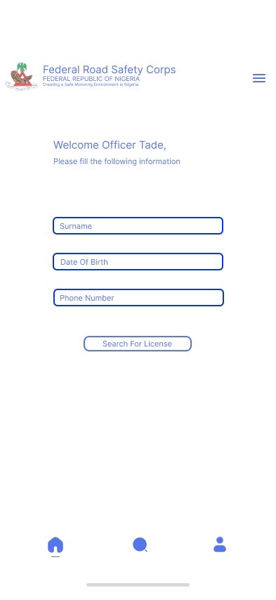 iaminnos1's tweet photo. Hello @FRSCNigeria , here’s an app design that can help your field officers with drivers who forgot their license at home. Driver’s information can be easily accessed with their Surname, DOB and Phone Number . https://t.co/RUScSDrP0S