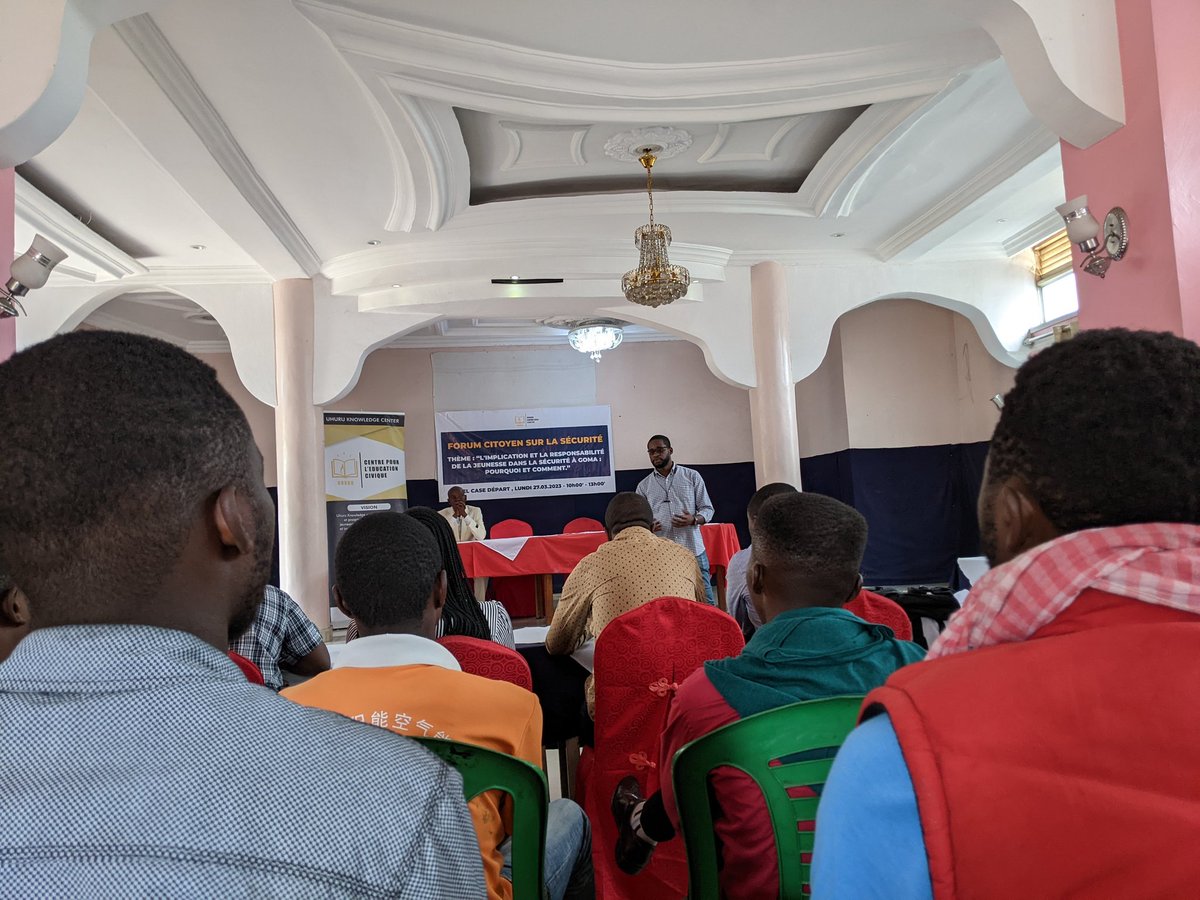 Patient Rwamigabo (@prwamigabo) on Twitter photo Début du dialogue communautaire entre autorités territoriales, urbaines et les jeunes de différentes structures. organisé par <a href="/Uhuruknowledge/">Uhuru Centres</a> à l'hôtel Case départ 2. Les jeunes échangent sur les enjeux et perspectives de paix au Nord-Kivu.
#LaDesinformationTue Début du dialogue communautaire entre autorités territoriales, urbaines et les jeunes de différentes structures. organisé par <a href="/Uhuruknowledge/">Uhuru Centres</a> à l'hôtel Case départ 2. Les jeunes échangent sur les enjeux et perspectives de paix au Nord-Kivu.
#LaDesinformationTue