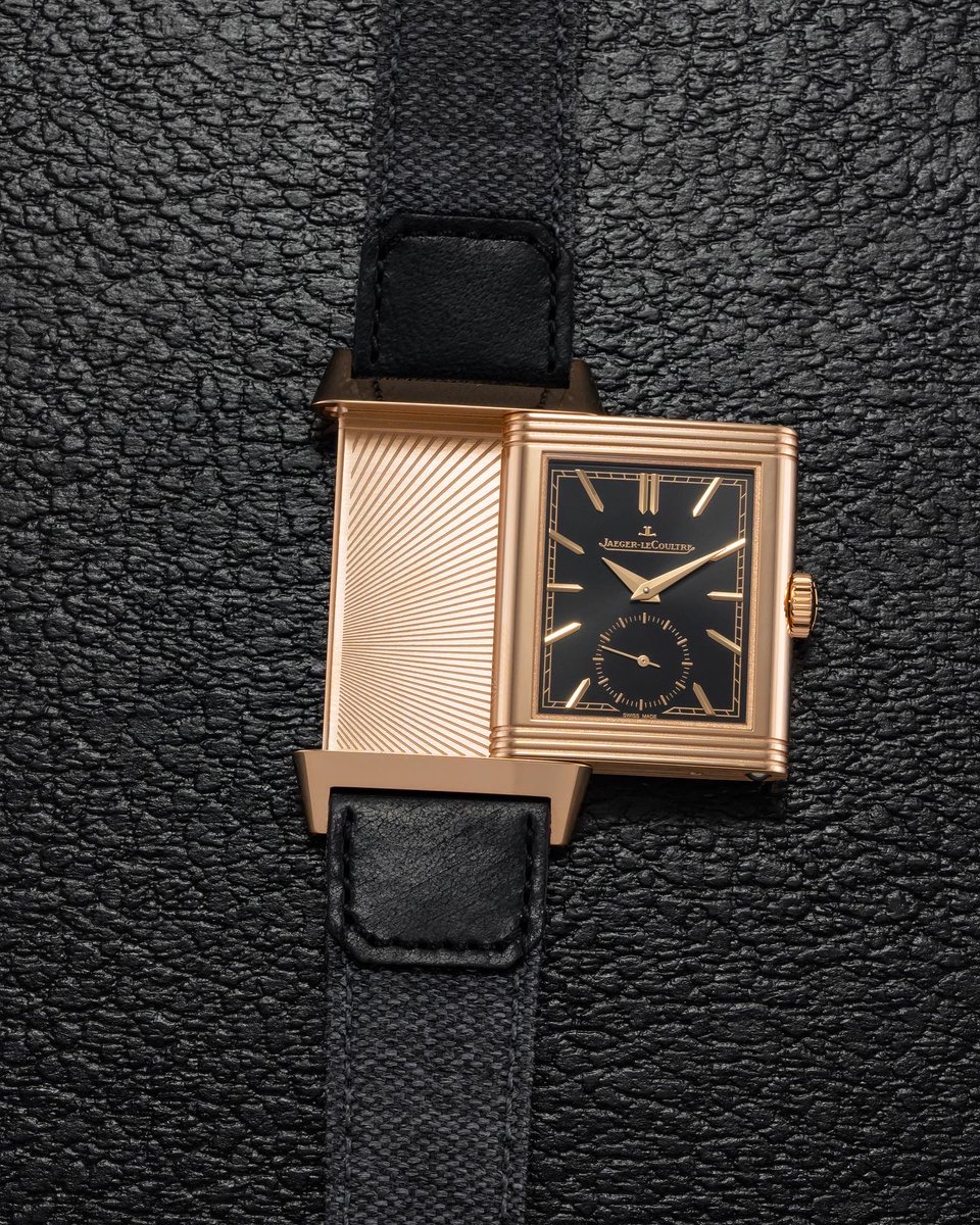 baldassarreted's tweet photo. Jaeger-LeCoultre has unveiled new Reverso Tribute Small Seconds models including three new pink gold variants with a redesigned slimmer case that measures in at only 7.56mm.

For me, the Reverso is one of the most intriguing and enduring designs in the pantheon of refined watches, and maybe even better in this slimmer pink gold case.