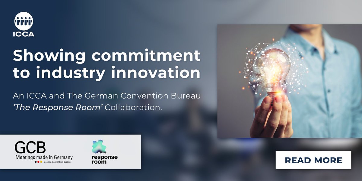 #ICCA is showing commitment to industry #innovation by collaborating with @GCB_Deutschland at upcoming ICCA events. ‘The Response Room ’ is a platform for excellence, creativity and forward thinking... showcasing the best work in our industry.

Read More👉ow.ly/FOML50NoTjH