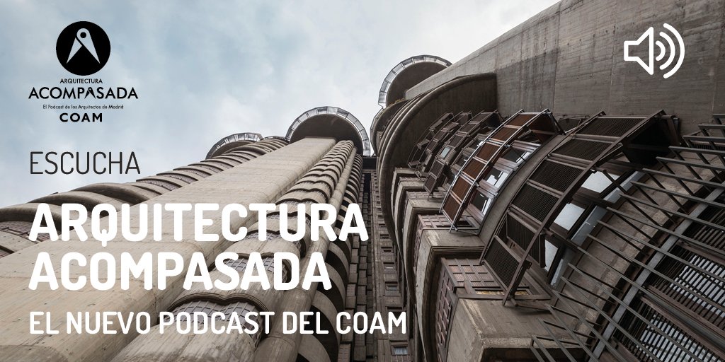 COAMadrid's tweet image. 🎧¿Conoces nuestro podcast Arquitectura Acompasada?

🎙️En el episodio 01 nos adentramos en Torres Blancas, conocemos a fondo el Servicio Histórico del #COAM y preguntamos a los oyentes qué es un lucernario.

▶️coam.org/es/podcast-coa…

#Arquitectura #Podcast