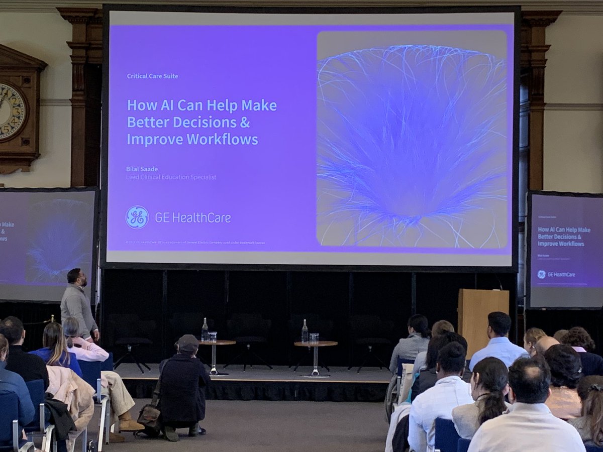 First sponsor talk- GE <a href="/GEHealthCare/">GE HealthCare</a> 

How AI can help make better decisions &amp; improve workflows