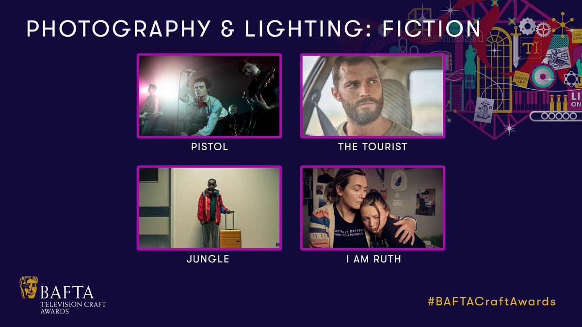 Really proud that #IAmRuth by @SavageDominic for @Channel4 has been nominated for 3 #BAFTA TV & Craft awards - Single Drama; Lead Actress - Kate Winslet; Photography & lighting Fiction - Rachel Clark