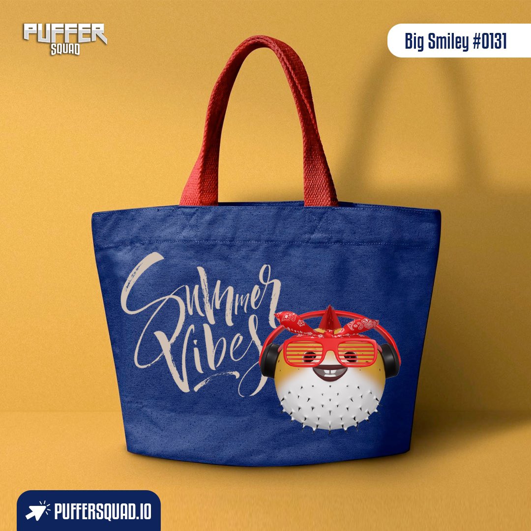 Can’t wait to show off my new beach bag! Sandy beaches and sun bathing we miss you 😍
-
-
Featuring: Big Smiley Puffer #0131

#PufferSquad #cute #brand #stickers #toys #ecommerce #marketplace #digitalart #FuguNation #friends #fun #marketing #beachvibes #sun #trendy