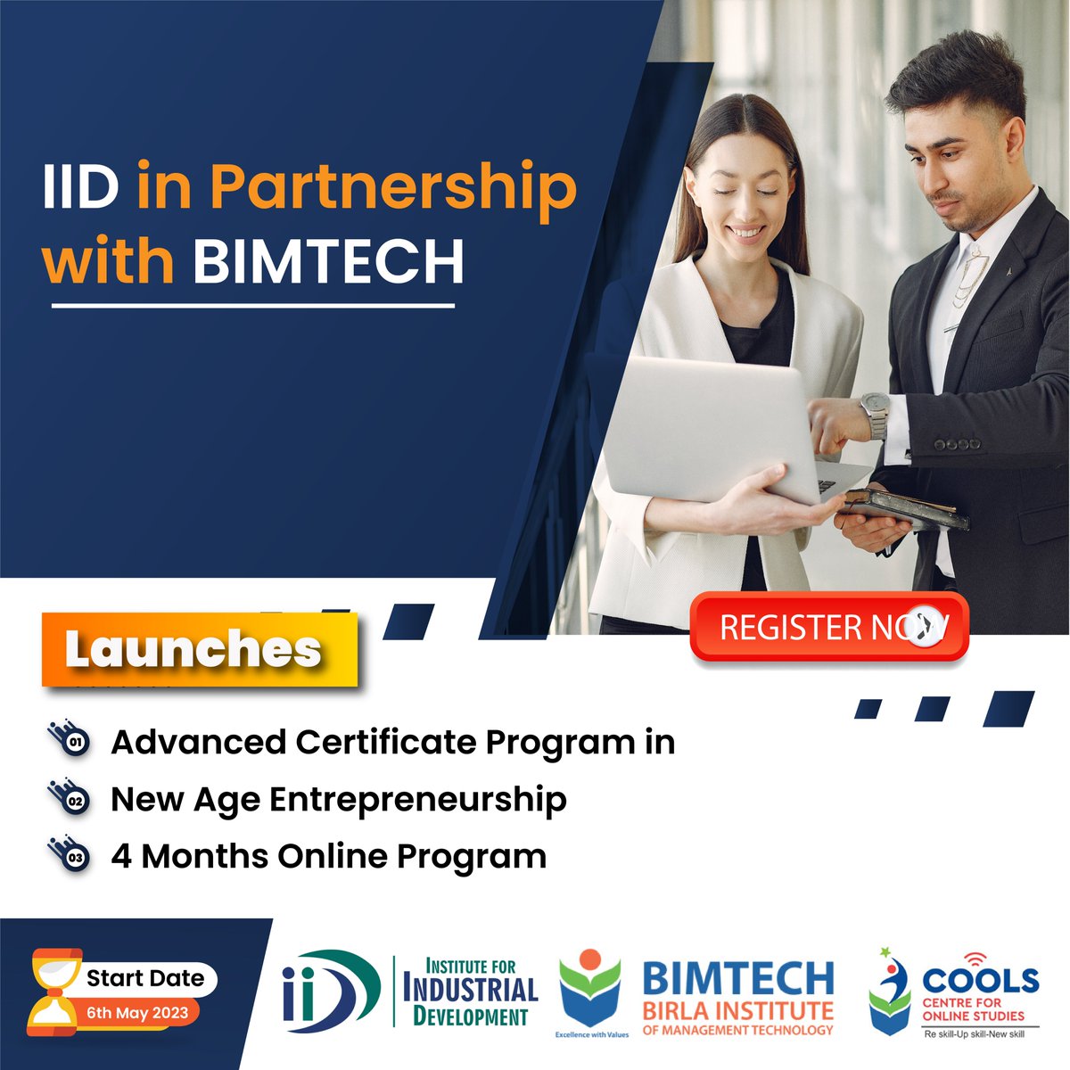 IIDIncubator's tweet image. IID shakes hands with BIMTECH to resolve the significant issue of unemployment in India. This partnership will present both a conceptual and practical framework for starting and managing entrepreneurial organizations.

#BIMTECH #Entrepreneurship #Entrepreurial #Entrepreneurial